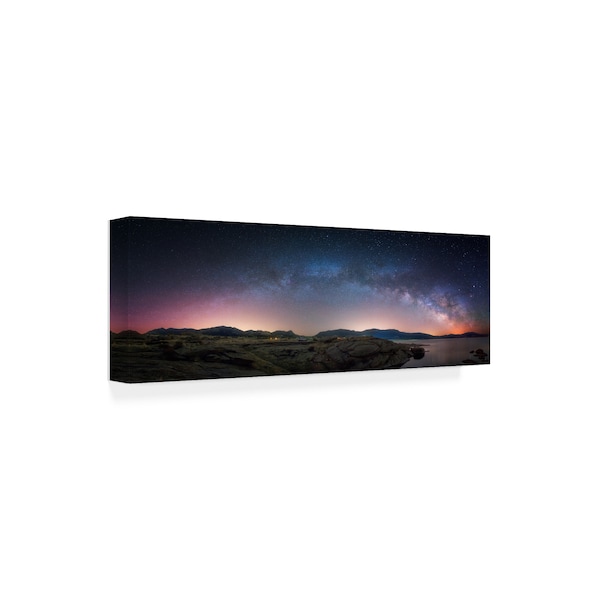 Darren White Photography 'Late Night Milky Way Show Copy' Canvas Art,8x24